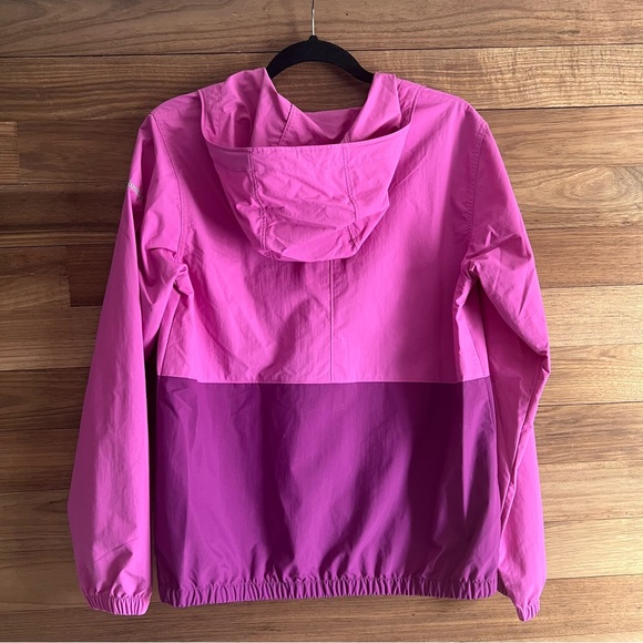 NWOT Columbia Pink Purple Pullover Lightweight Rain Jacket Windbreaker with Hood - Picture 5 of 8